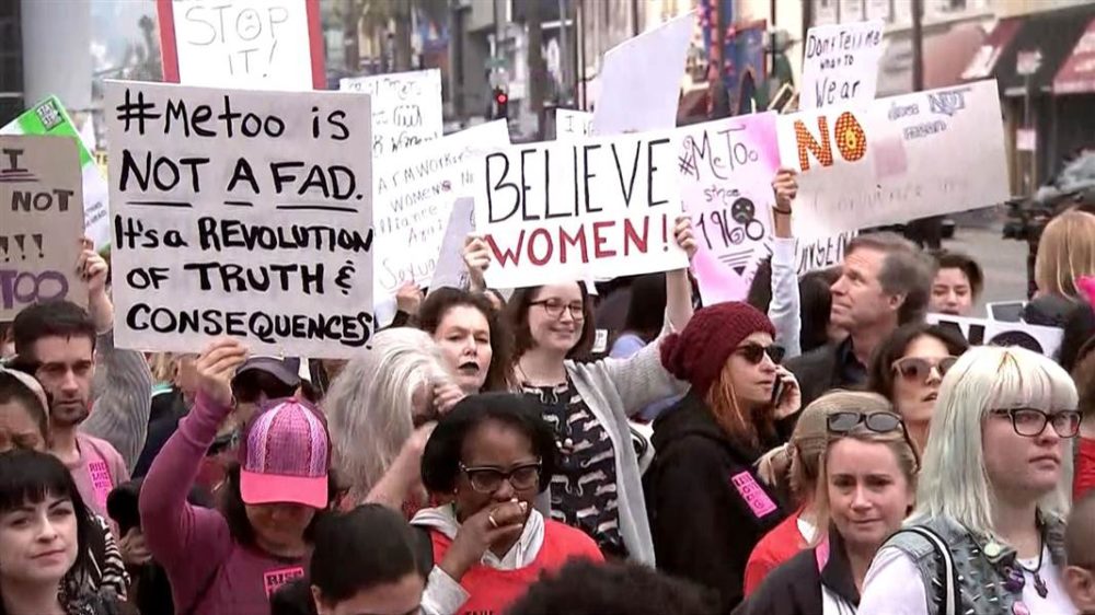 Ausschnitt vom #MeToo Survivors March am 12.11.2017 in Hollywood